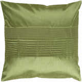 Early Green Pleated Satin Throw Pillow - Clearance