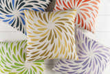 Robbinsville Green Petal Burst Accent Pillow - Clearance