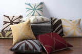 Linfield Red Geometric Accent Pillow - Clearance