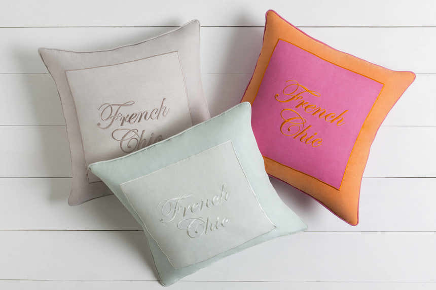 Ashcroft French Chic Throw Pillow - Clearance