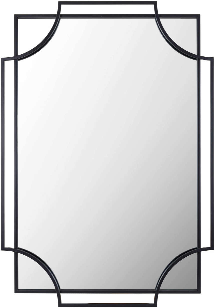 Golasecca Black Frame Mirror - Clearance