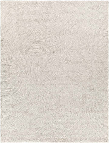 Close-up of the Eaglehawk Luxe Rug. Cream and light gray rug with a subtle, contemporary abstract pattern. Design-Rectangle-71010