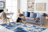 Ashuelot Navy Hexagon Pattern Accent Pillow - Clearance