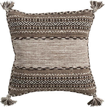 Grahamston Brown Geometric Pattern Throw Pillow - Clearance