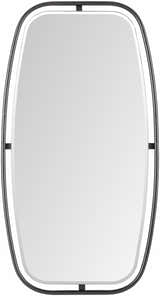 Gautampura Carved Metal Rectangular Mirror - Clearance