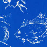 Gulgong Blue Fish Coral Throw Pillow - Clearance