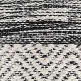 Gunnislake Knitted Black Cotton Pouf - Clearance