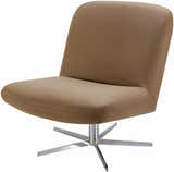 Kushinagar Light Brown Swivel Chair - Clearance
