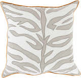 Hawkinge Gray Zebra Pattern Throw Pillow - Clearance