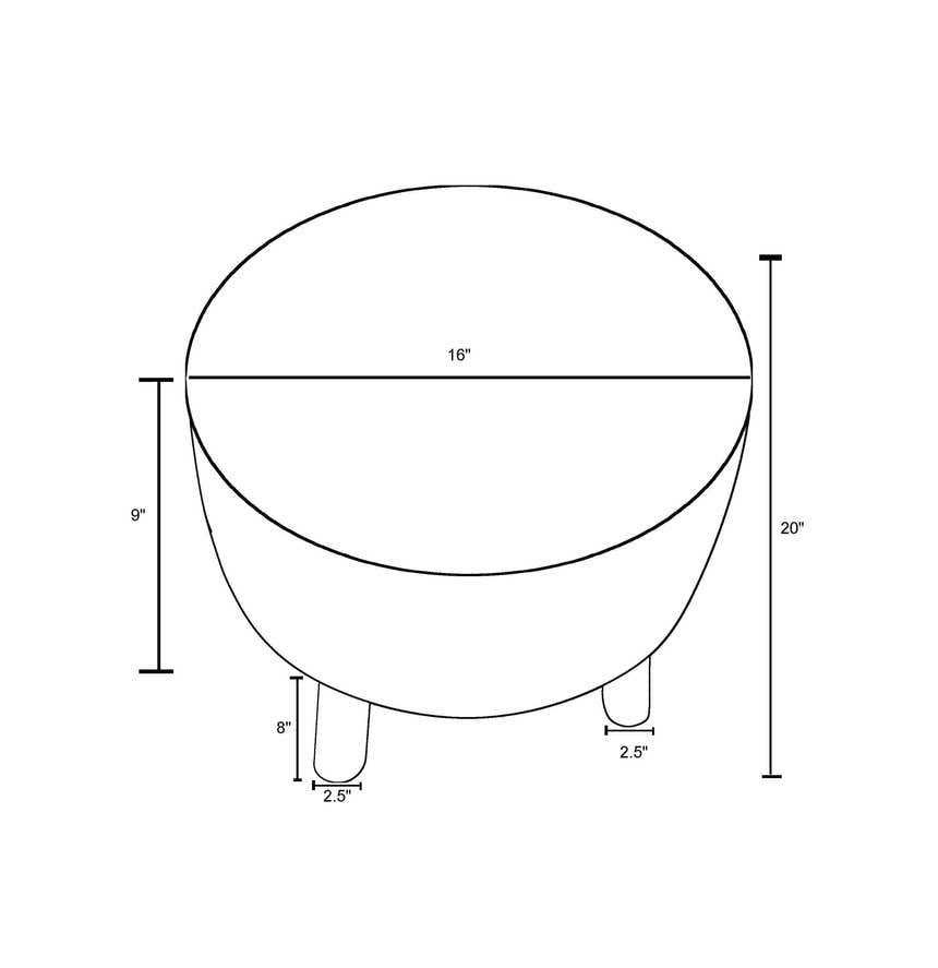Jasaan Stool Ottoman - Clearance