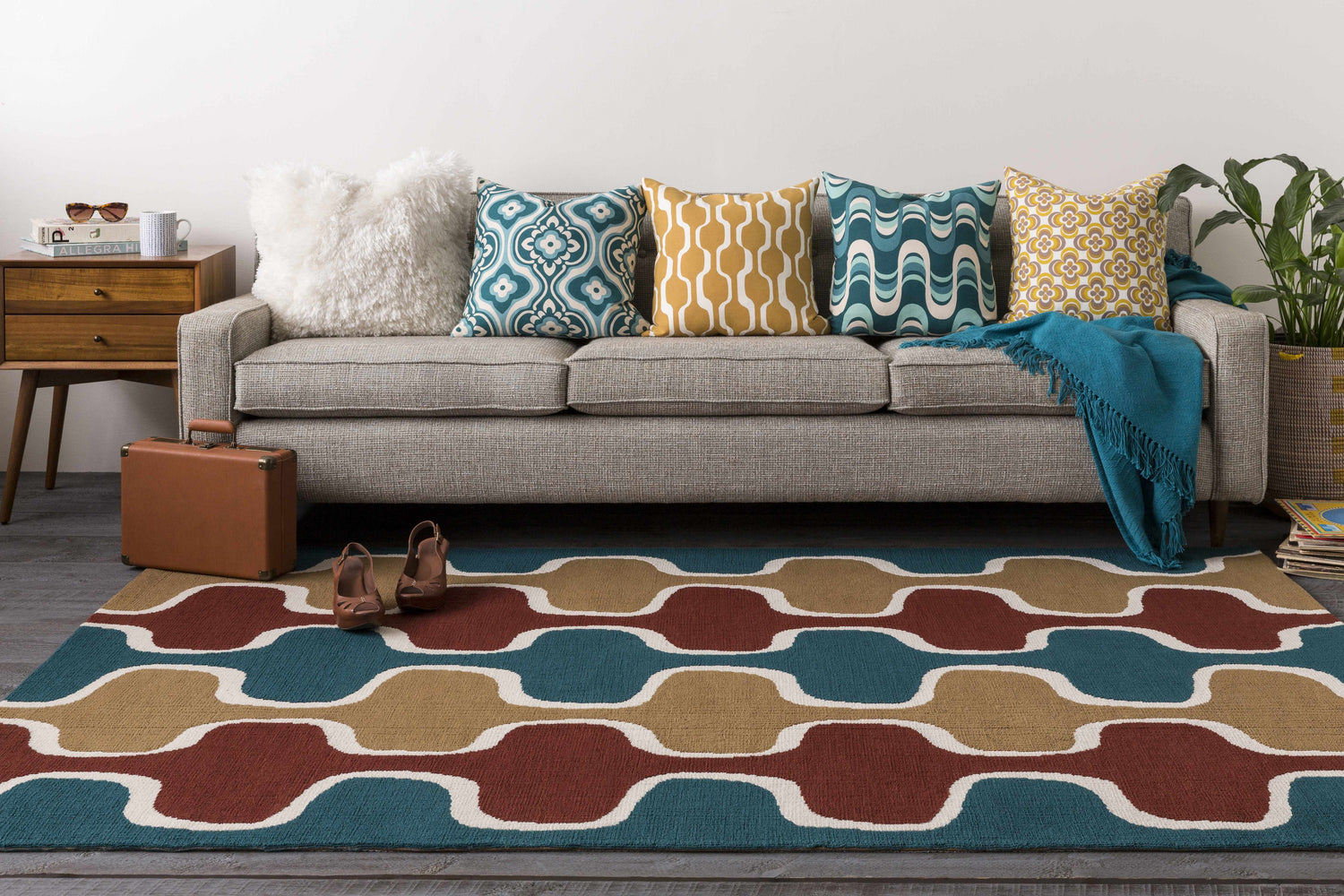 Chiconcuac Aqua Throw Blanket - Clearance