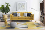 Solvay Mustard Square Throw Pillow - Clearance