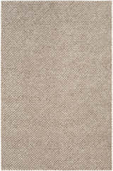 Close-up of the hand woven Keldron Clearance Rug. Charcoal and cream wool and viscose fibers create a textured contemporary design. Design-Rectangle-576