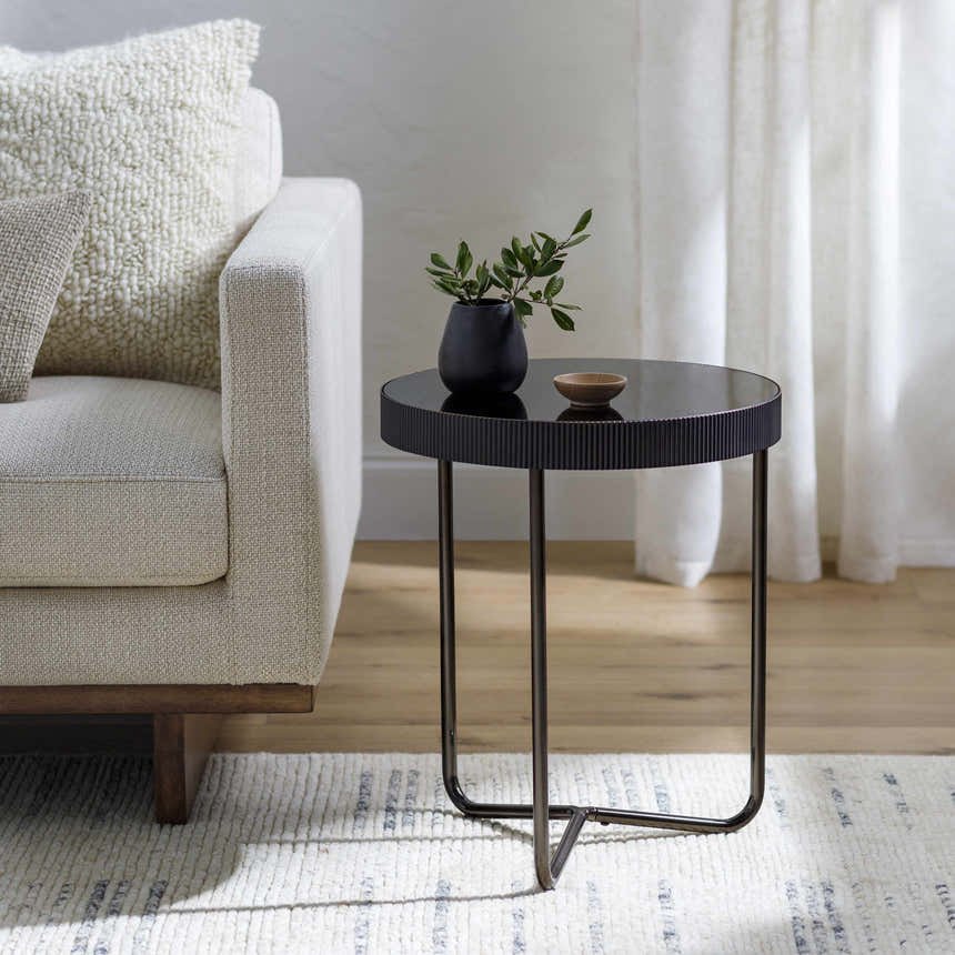 Kunhegyes Black End Table - Clearance