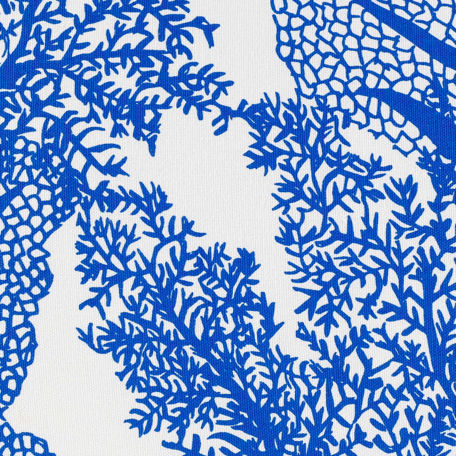Kingsteignton Blue Coral Pattern Throw Pillow - Clearance