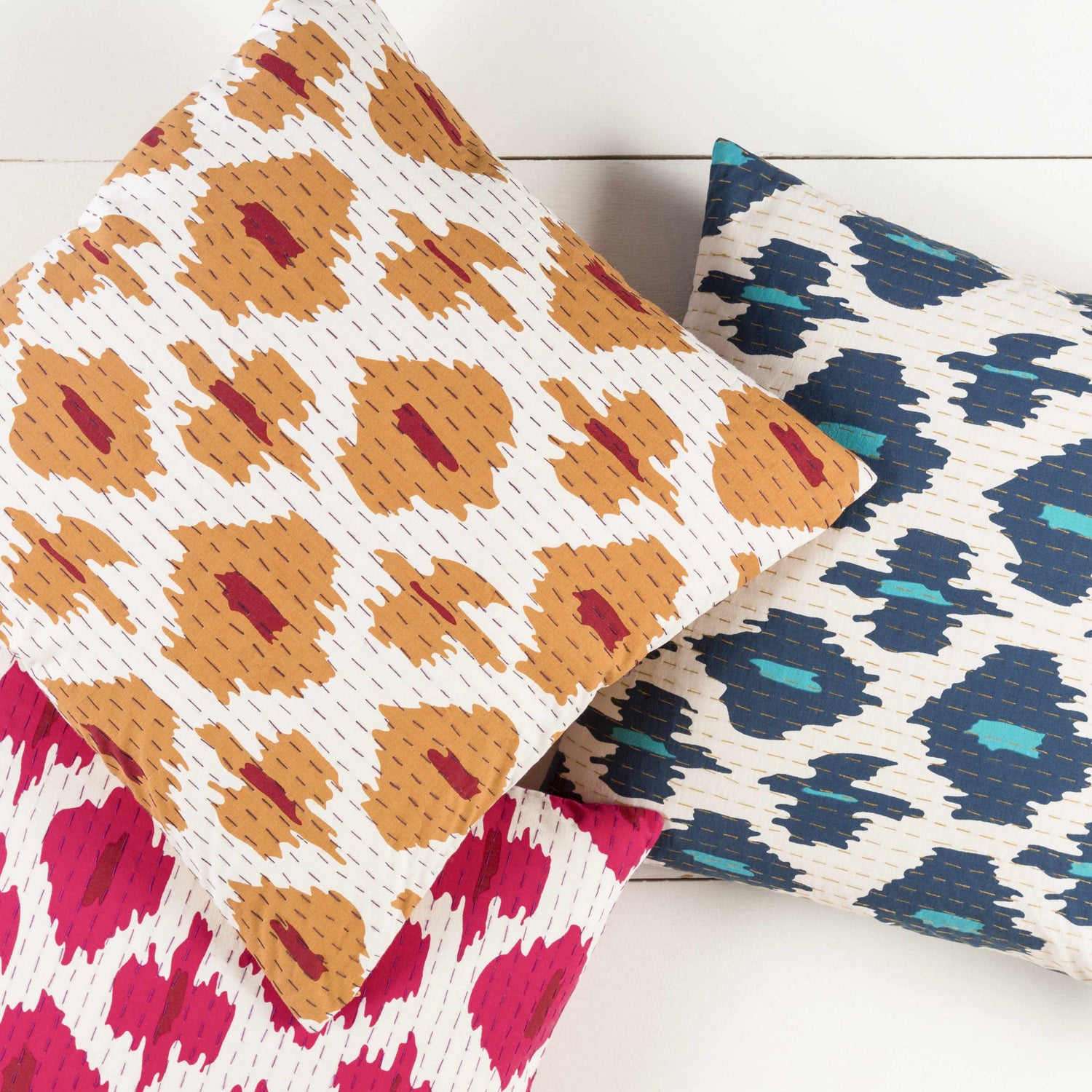 Grovesend Pink Ikat Square Throw Pillow - Clearance