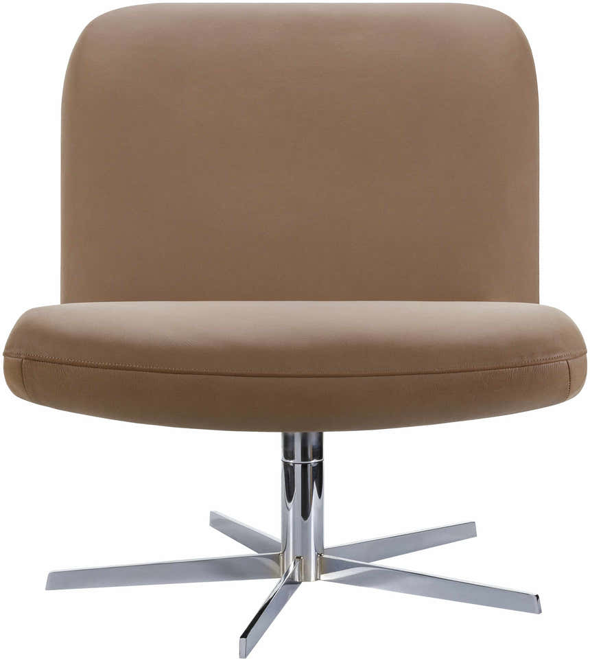 Kushinagar Light Brown Swivel Chair - Clearance