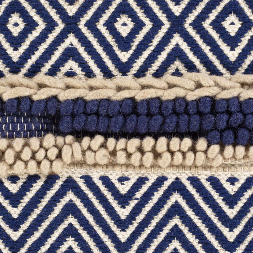 Labrador Navy Diamond Chevron Throw Pillow - Clearance