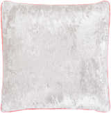 Lacon Gray Crushed Velvet Throw Pillow - Clearance