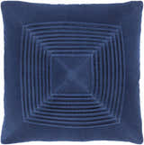 Lefors Navy Square Throw Pillow - Clearance