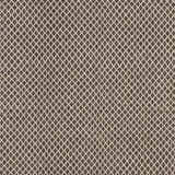 Close-up of the Lingo Brown Trellis Flatweave Rug, featuring a dark brown and oatmeal diamond pattern. Swatch