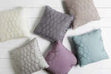 Ansonia Aqua Lattice Square Throw Pillow - Clearance
