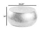 Lyncourt Golden Textured Round Coffee Table - Clearance