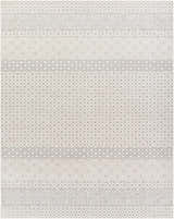 Close-up of Maanas Washable Area Rug - Clearance. Gray and light gray geometric diamond pattern. Contemporary style. Design-Rectangle-71010