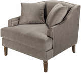 Villovieco Dark Brown Accent Chair - Clearance