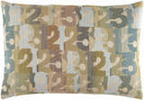 Mostyn Multicolored Abstract Numbers Accent Pillow - Clearance
