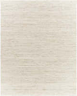 Close-up of the hand woven Moshe Area Rug. Peach wool rug with a farmhouse, transitional style. Design-Rectangle-810