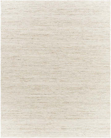 Close-up of the hand woven Moshe Area Rug. Peach wool rug with a farmhouse, transitional style. Design-Rectangle-810