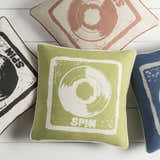 Marcoola Green Vinyl Circle Accent Pillow - Clearance