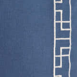 Murdoch Blue Geometric Pattern Throw Pillow - Clearance