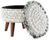 Matagami Beige Hand Woven Stool - Clearance