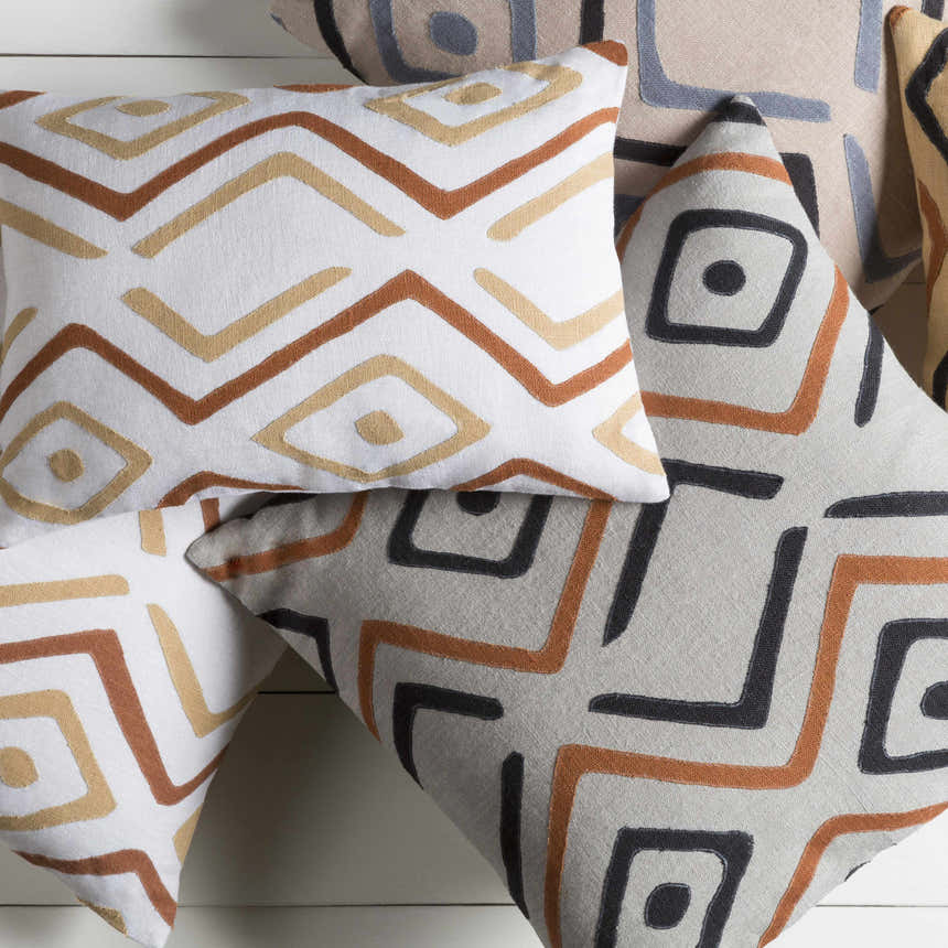 Braden Geometric Throw Pillow - Clearance