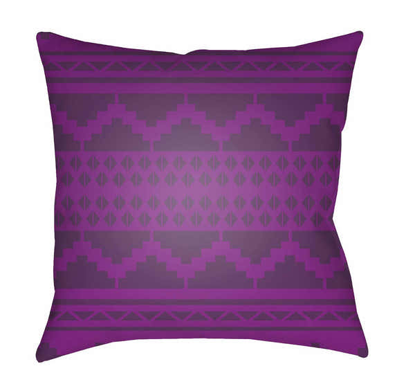 Hoku Purple Outdoor Throw Pillow