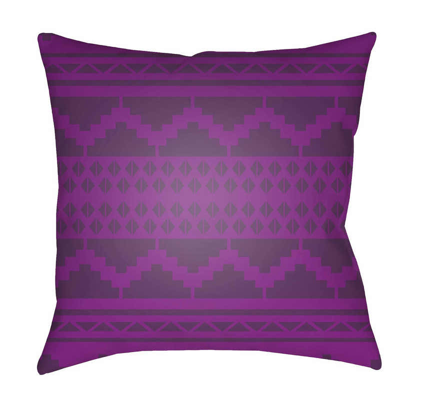 Hoku Purple Outdoor Throw Pillow