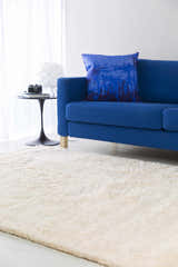 Laguna Navy Blue Abstract Accent Pillow - Clearance