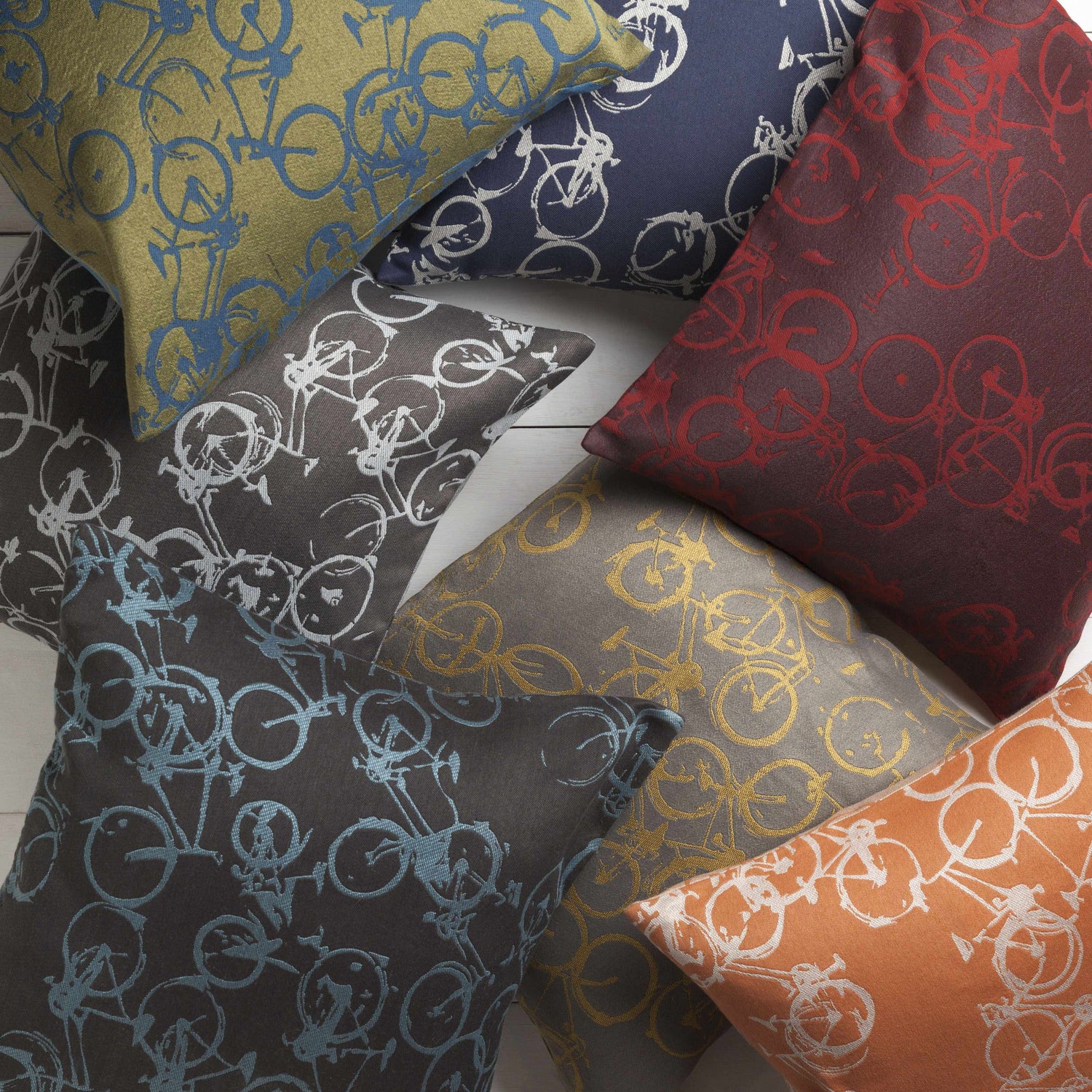 Tangmere Bicycle Print Throw Pillow - Clearance