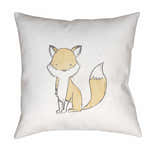 Nursery Cartoon Fox Decorative Outdoor Throw Pillow