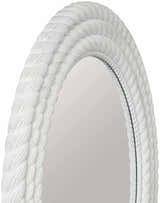 Polverigi Round White Mirror - Clearance