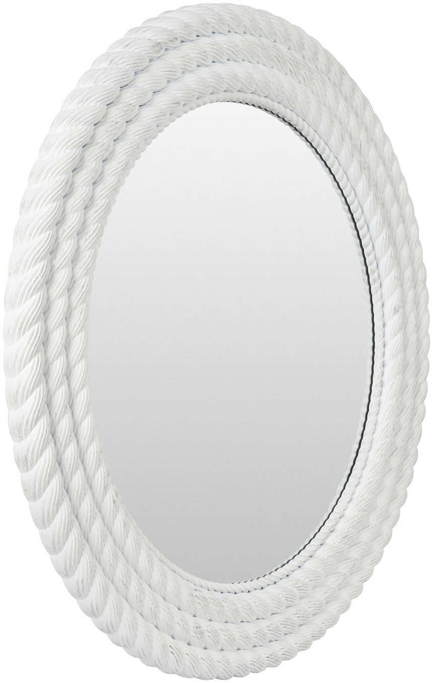 Polverigi Round White Mirror - Clearance