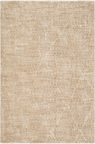 Close-up of the Pabla Tan Speckled Area Rug. Beige and brown tones with a subtle geometric pattern and soft texture. Design-Rectangle-575