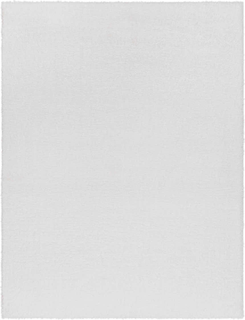 Close-up of a white, shag Piedmont Area Rug. The rug has a soft, textured surface. Design-Rectangle-710103