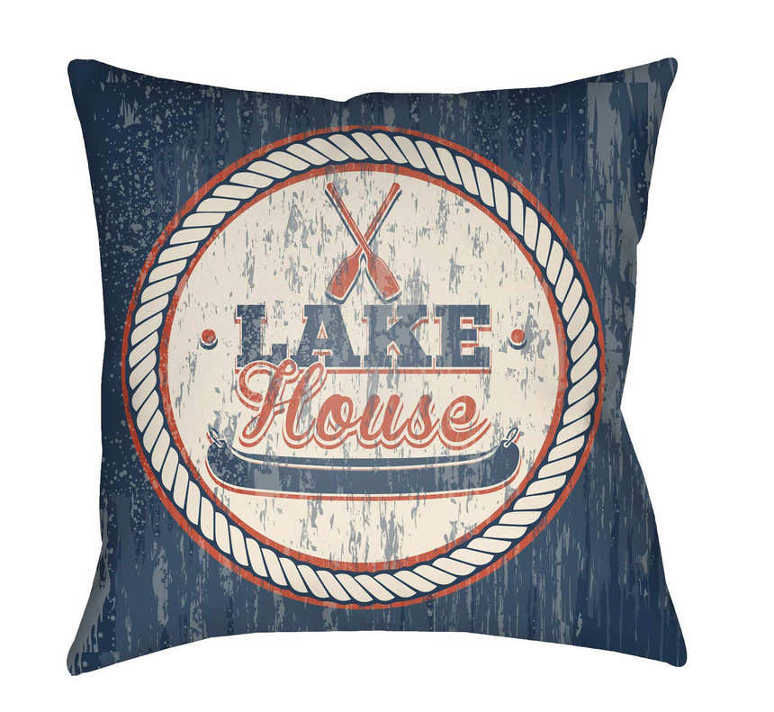 Pantar Lake House Vintage Outdoor Throw Pillow