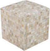 Hesperange Southwestern Hair On Hide Ottoman