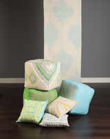 Shorncliffe Olive&Blue Geometric Accent Pillow - Clearance