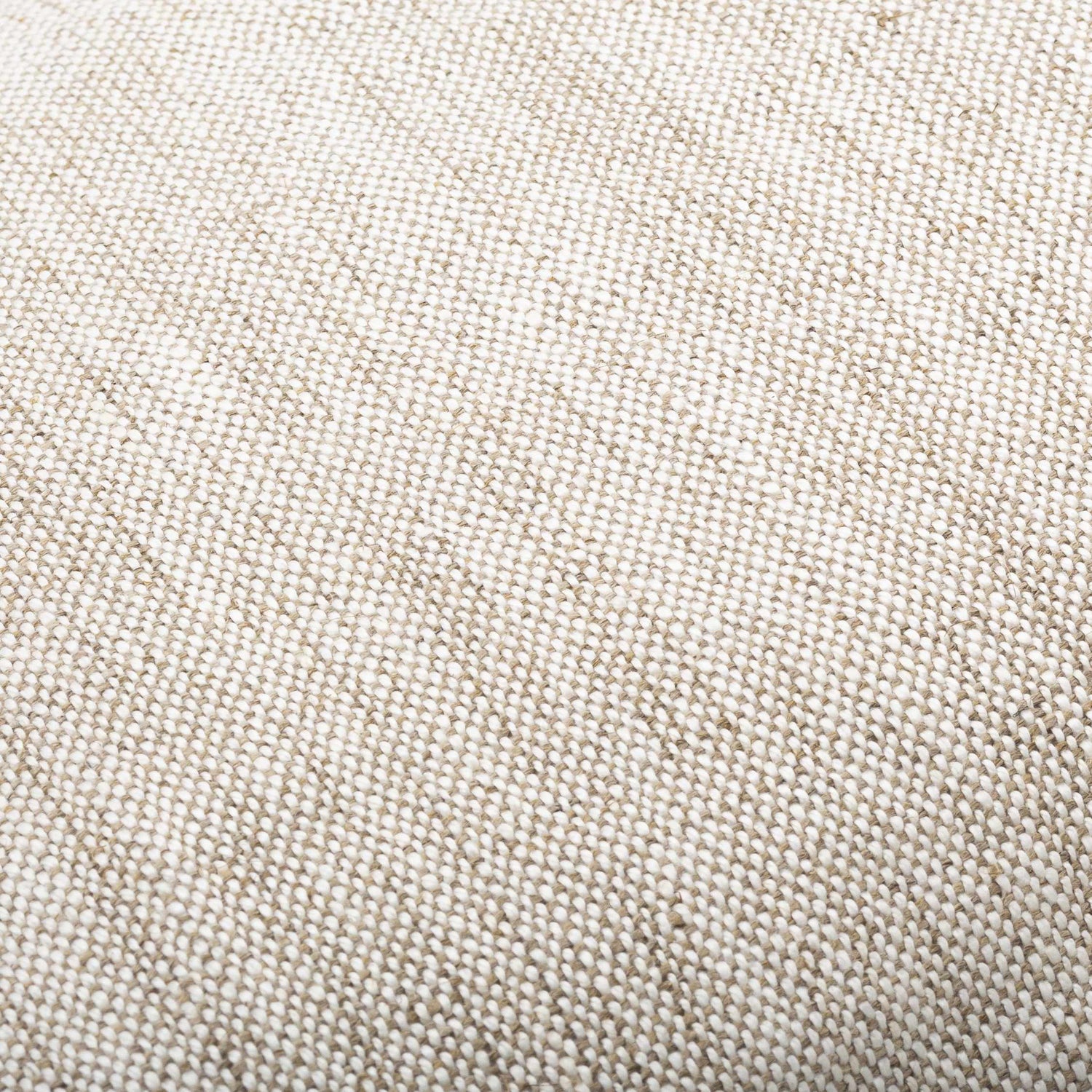 Lunara Cream Raised Ribbed Horizontal Stripe Cottage Country Linen Lumbar Pillow - Clearance