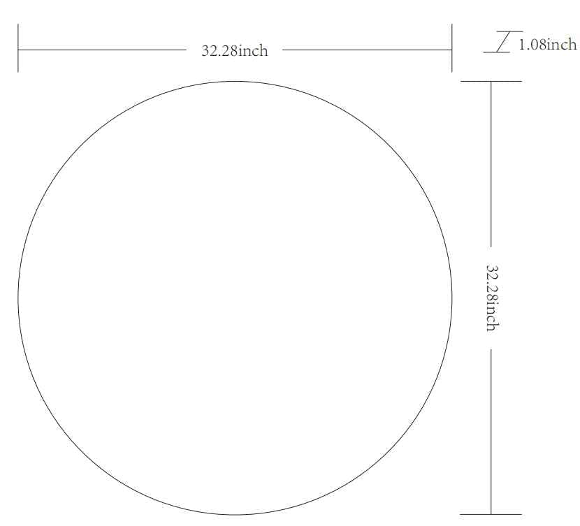 Pontalina Round Silver Gray Mirror